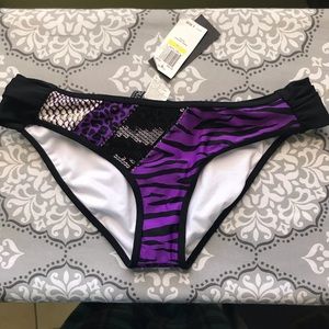 Guess bikini bottom part size Medium animal print